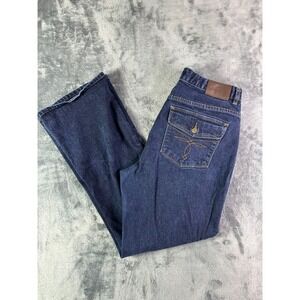 Lauren Ralph Lauren Jeans Women's Size 12 Blue Denim Bootcut Embroidered Pocket